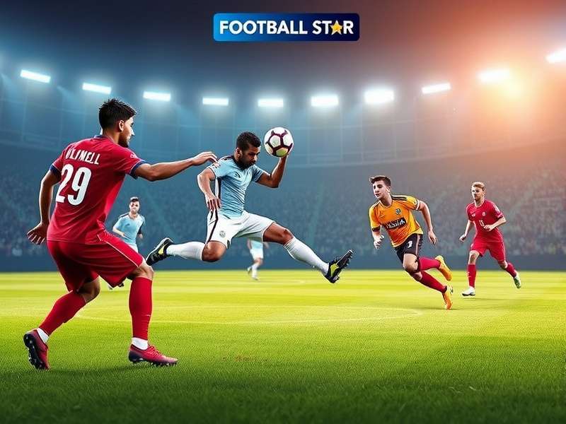 Football Star India gameplay screenshot showing realistic football action